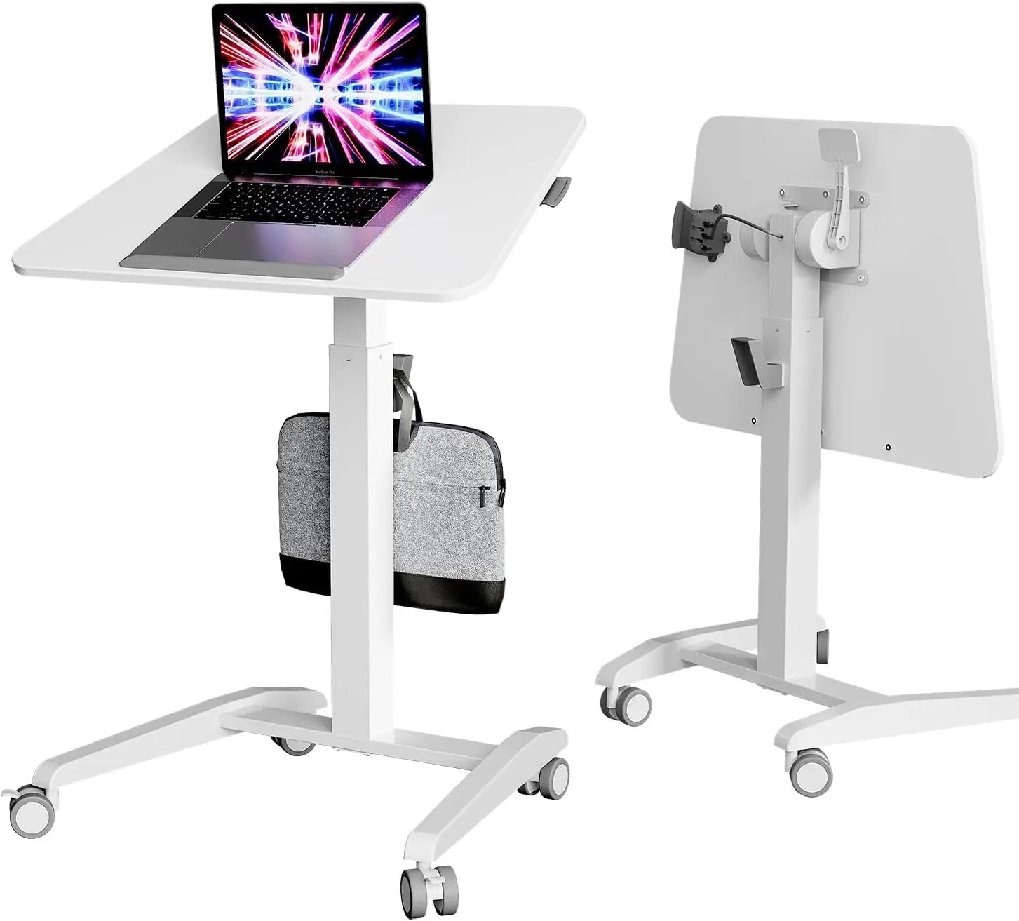 Altus Mobile Laptop Desk Pneumatic Sit to Stand Height Adjustable
